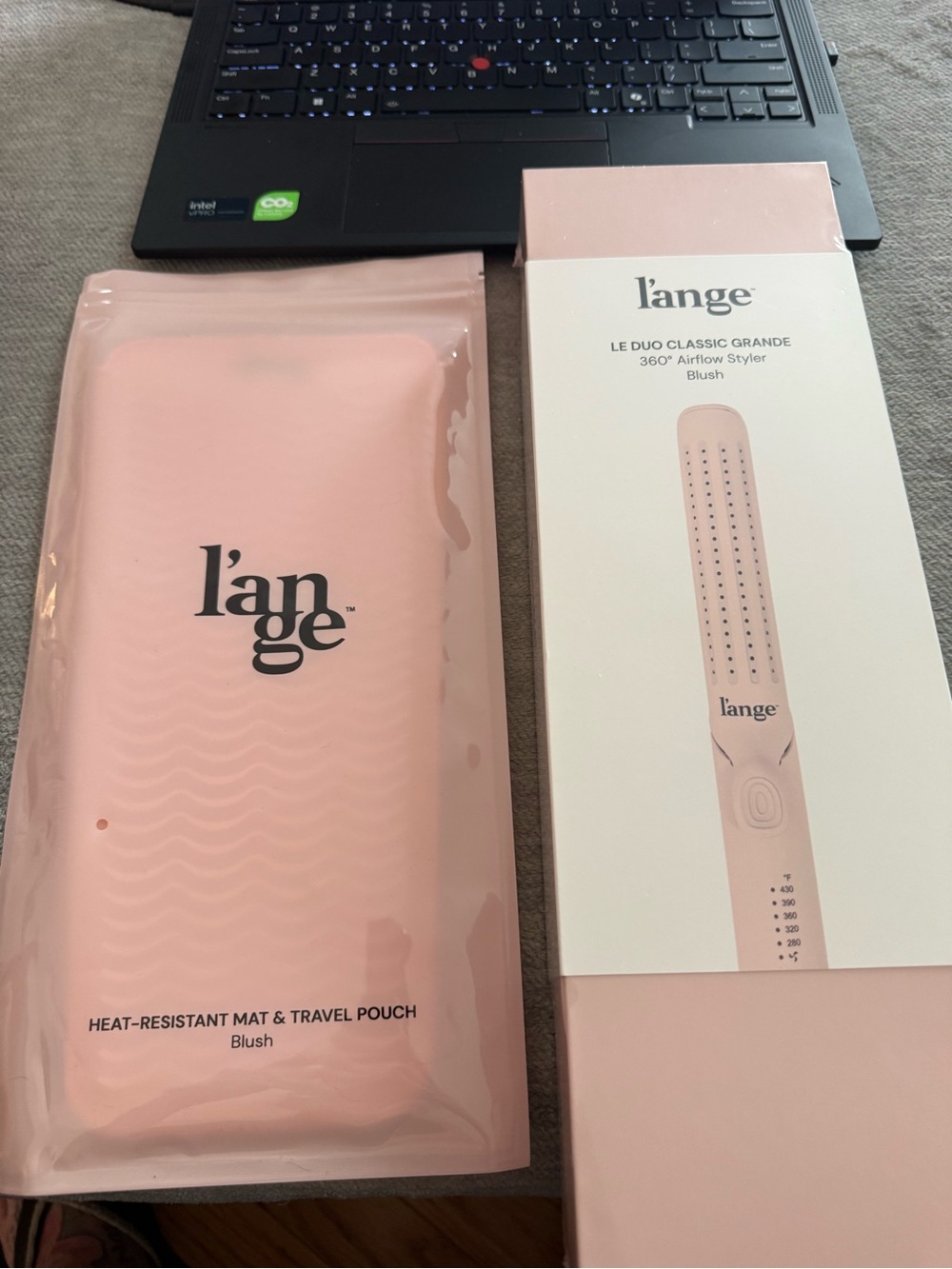 Lange LE duo airflow styler and heat resistant mat brand new in box
